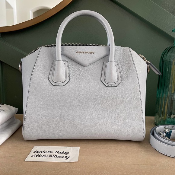 Givenchy Antigona Small Blue Sugar Satchel Bag - Picture 11 of 12